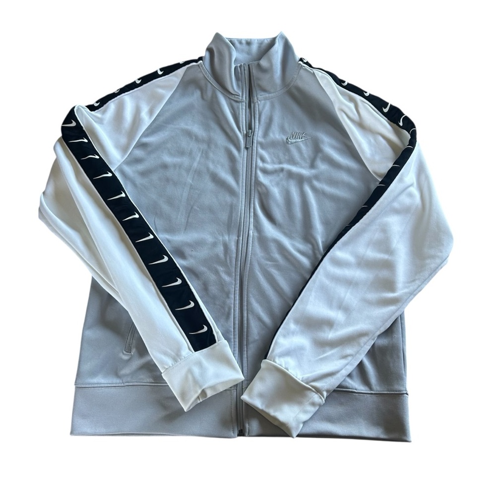 [Nike] Gray and White Track Jacket